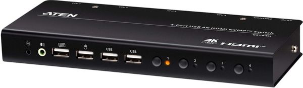 ATEN 4 PORT USB 4K HDMI KVMP SWITCH