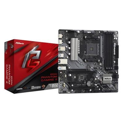 Asrock B550M Phantom Gaming 4 AMD B550 Socket AM4 Micro ATX Motherboard