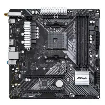 Asrock B450M/ac R2.0 AMD B450 Socket AM4 micro ATX - Thumbnail 2