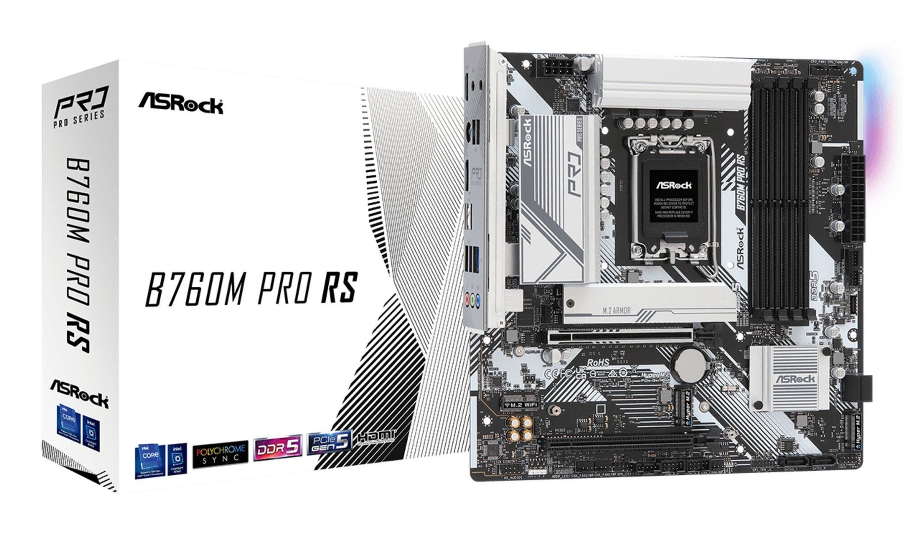 Asrock B760M Pro RS Intel B760 LGA 1700 micro ATX - Image 1