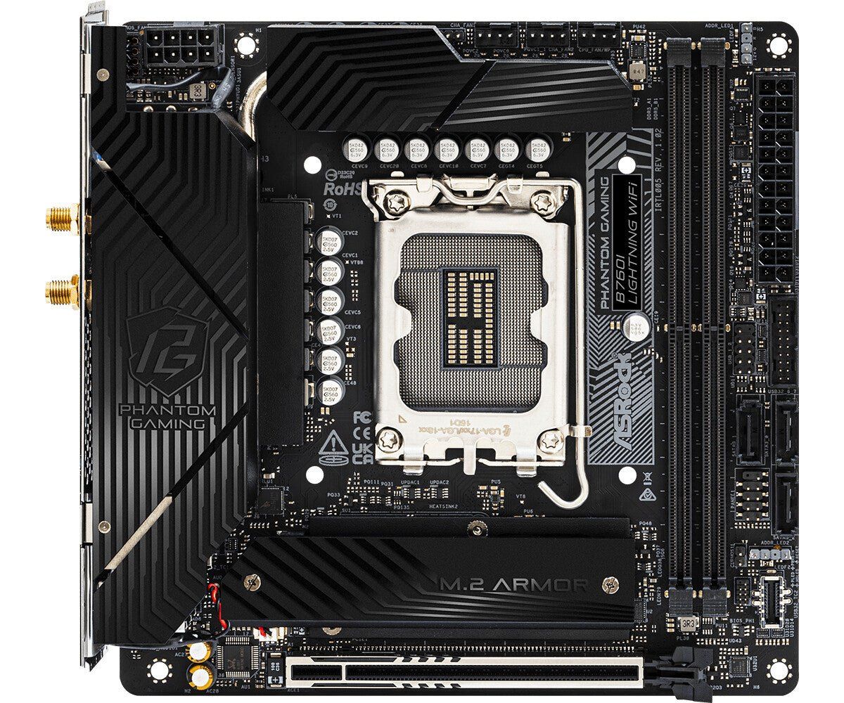 Asrock B760I Lightning WiFi Intel B760 LGA 1700 mini ITX - Image 1