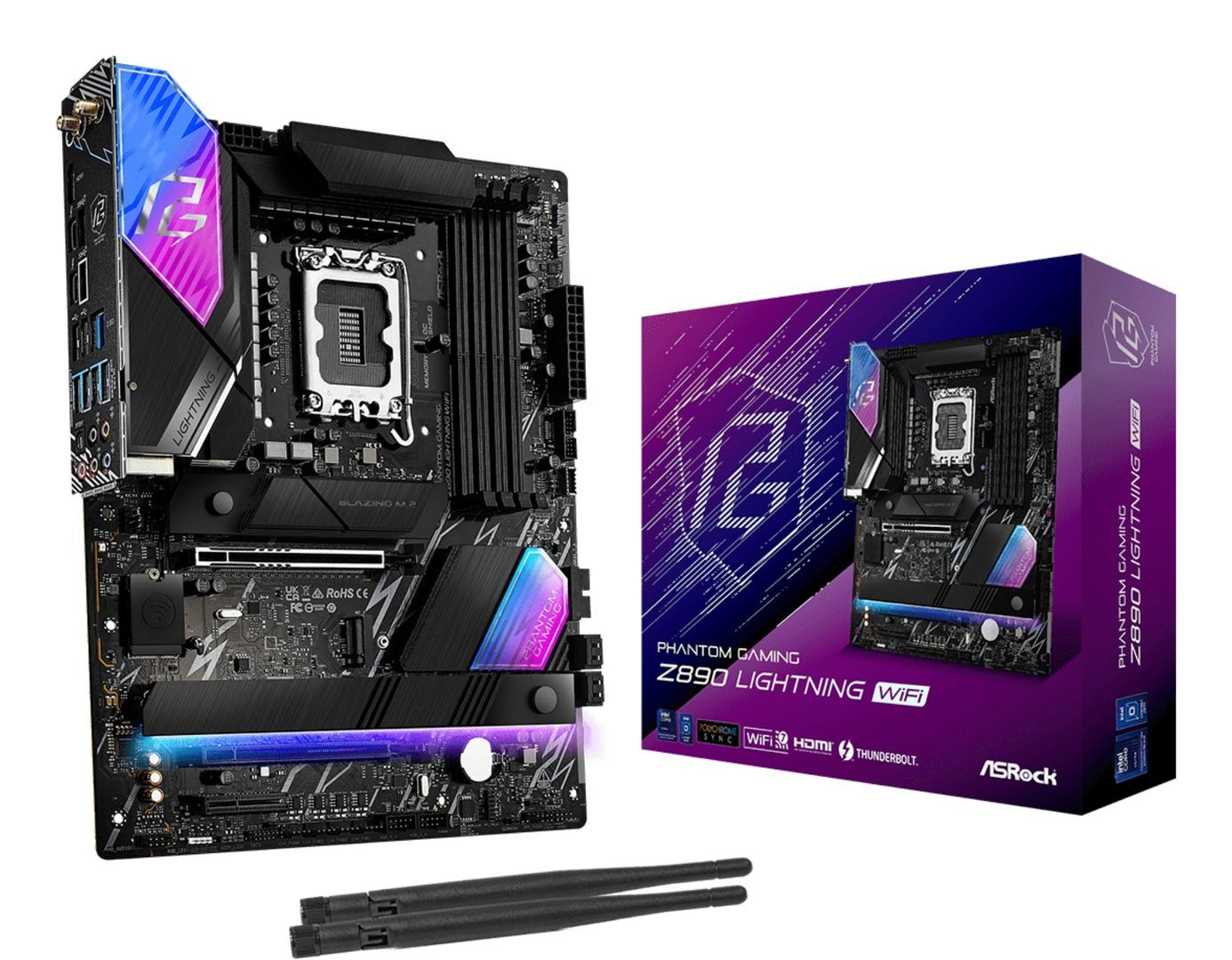 Asrock Z890 Lightning WiFi Intel Z890 LGA 1851 (Socket V1) ATX - Image 1
