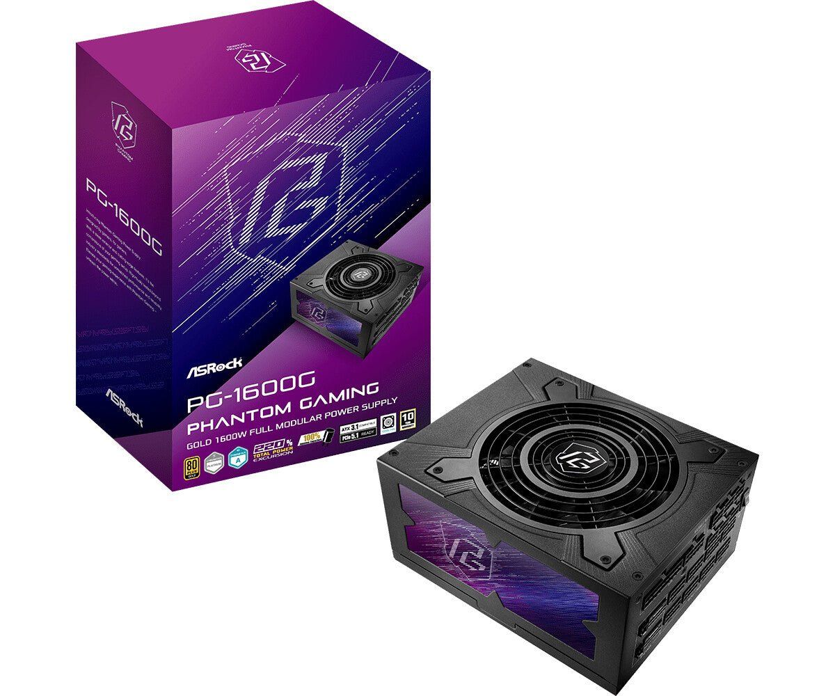 Asrock PG-1600G power supply unit 1600 W 24-pin ATX ATX Black - Image 1