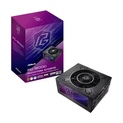 Asrock PG-1600G power supply unit 1600 W 24-pin ATX ATX Black - Thumbnail 2
