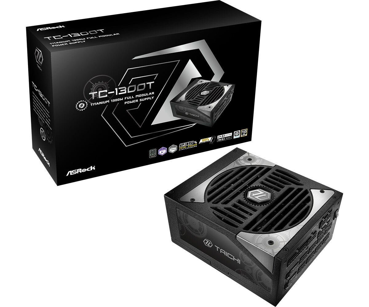 Asrock TC-1300T power supply unit 1300 W 20+4 pin ATX ATX Black - Image 1