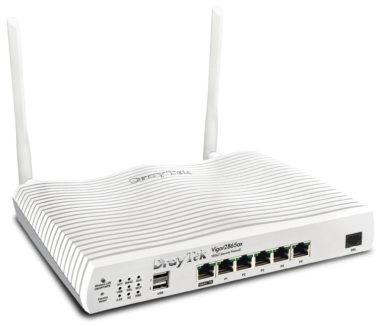 DrayTek Vigor 2865ax wireless router Gigabit Ethernet Dual-band (2.4 GHz / 5 GHz) White - Image 1