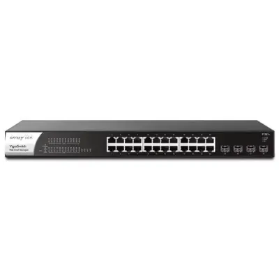 DrayTek VSP1281X-K network switch Managed L2 Gigabit Ethernet (10/100/1000) Power over Ethernet (PoE) 1U Black - Thumbnail 2