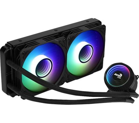 Aerocool MIRAGEL240 CPU Liquid Cooled 2x 12cm ARGB Fan TDP 400W Black