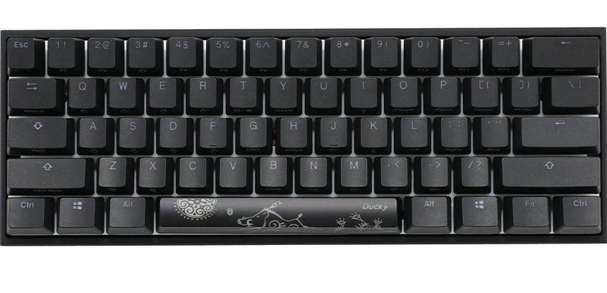 Ducky Mecha Mini keyboard Gaming USB UK English Black - Image 1
