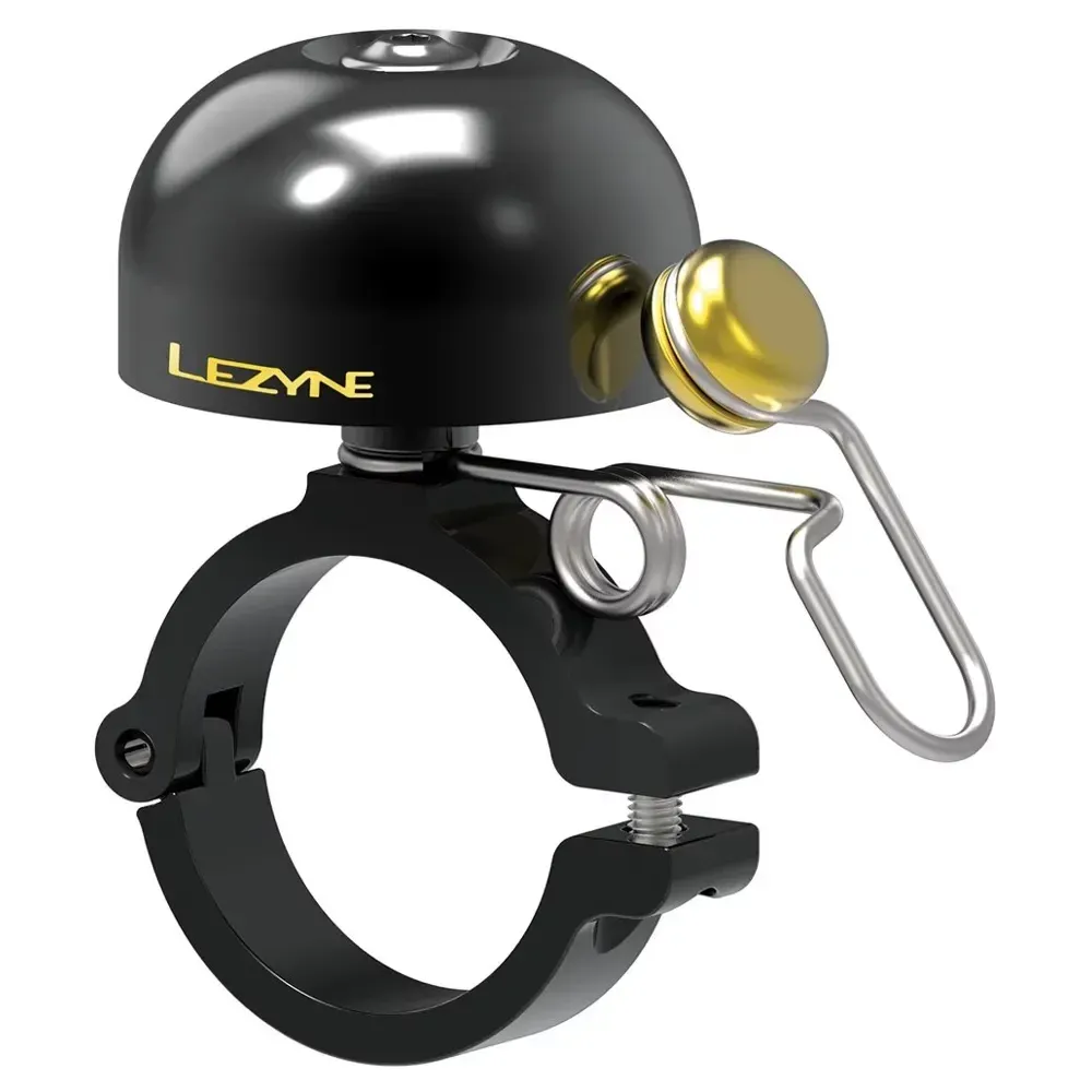 Lezyne Classic Brass Bell Hard Mount Black/Black - Image 1