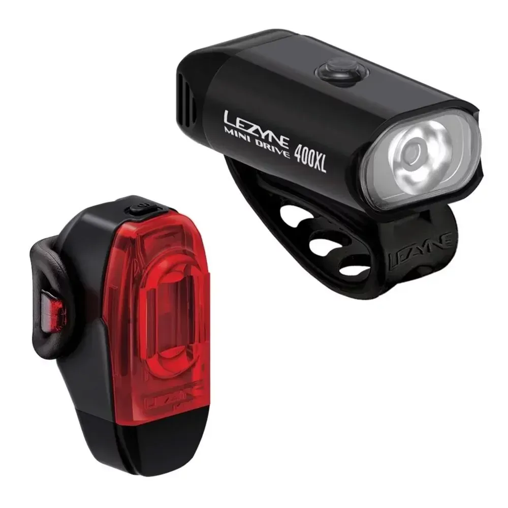 Lezyne Mini Drive 400XL/KTV Drive+ Light Set Black/Black - Image 1