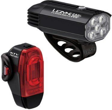 Lezyne Fusion Drive 500+/KTV Drive Pro+ Light Set Black - Thumbnail 2