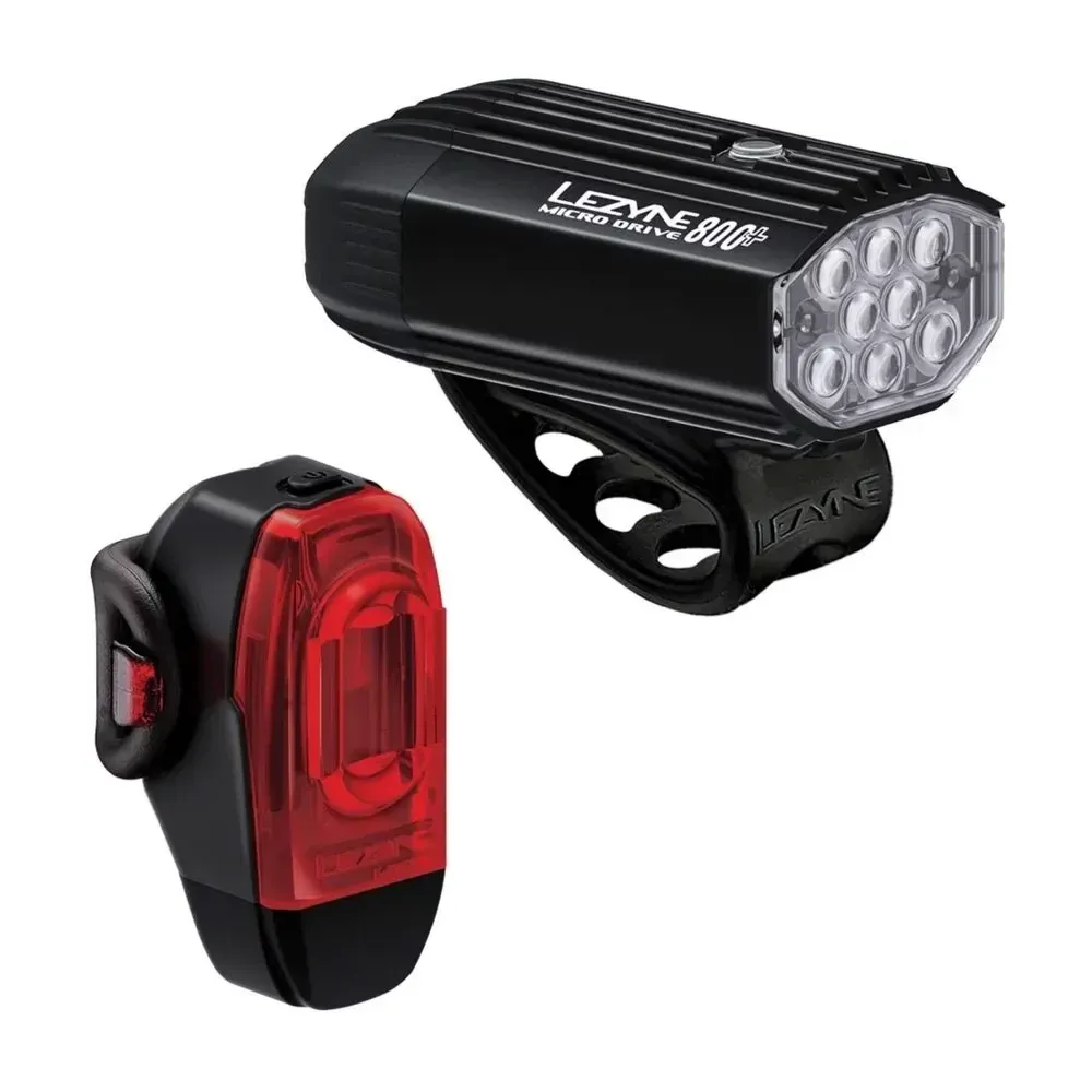 Lezyne Micro Drive 800+/KTV Drive+ Light Set Black - Image 1
