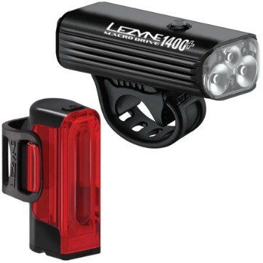 Lezyne Macro Drive 1400+ & Strip Drive Pro 400+ Light Set - Image 1