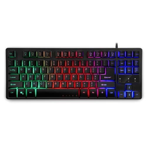 Acer Nitro Gaming Keyboard, NKW120, TKL 80%, Mechanical Key Switch, 3-Zone RGB, USB Standard, Black - Image 1