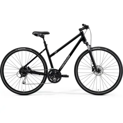 Merida Crossway 100 Low Hybrid Bike 2022 Black/Silver