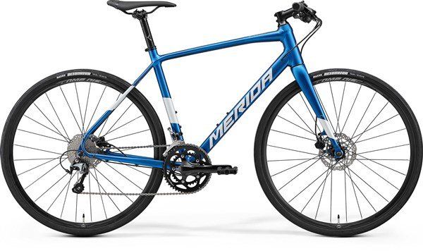 Merida Speeder 300 Hybrid Bike 2023 Blue/Silver - Thumbnail 2
