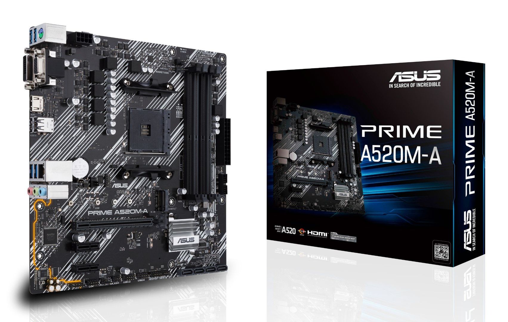 ASUS PRIME A520M-A II/CSM AMD A520 Socket AM4 micro ATX - Image 1