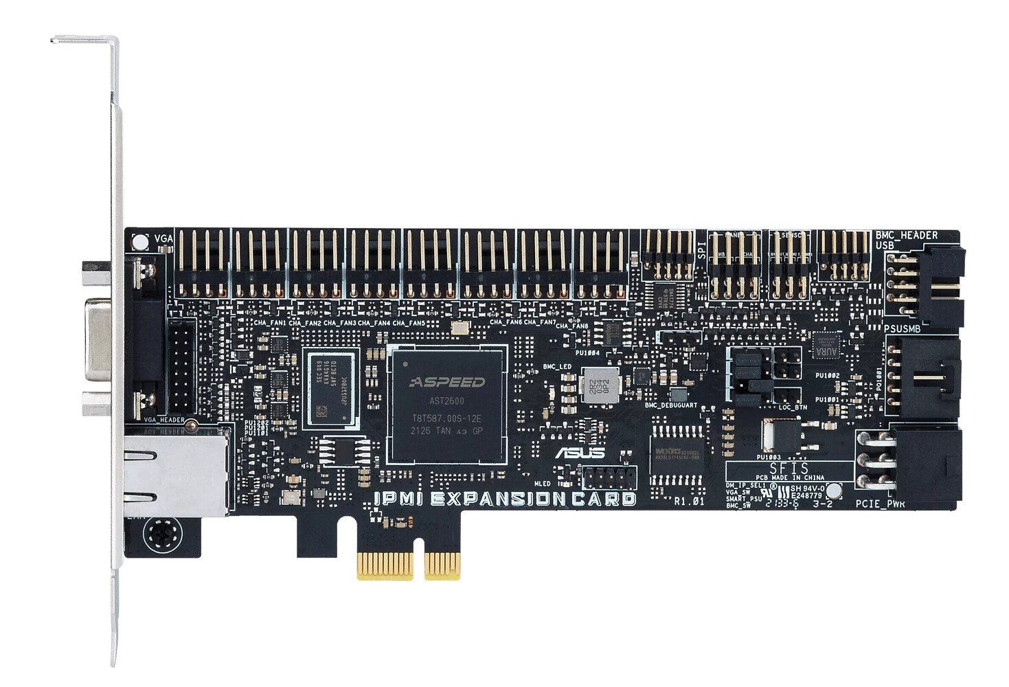 ASUS IPMI EXPANSION CARD-SI interface cards/adapter Internal RJ-45, VGA - Image 1