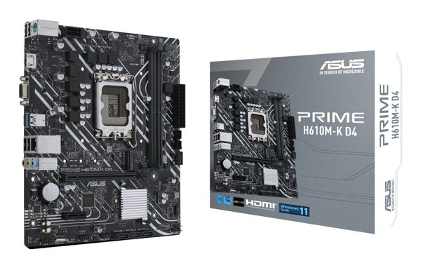 ASUS PRIME H610M-K D4 Intel H610 LGA 1700 micro ATX - Thumbnail 2