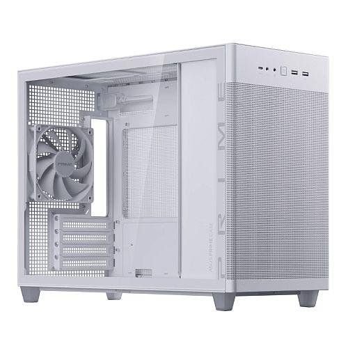 ASUS Prime AP201 TG Mini ITX Mini-Tower PC Case - White, Tempered Glass, White - Image 1