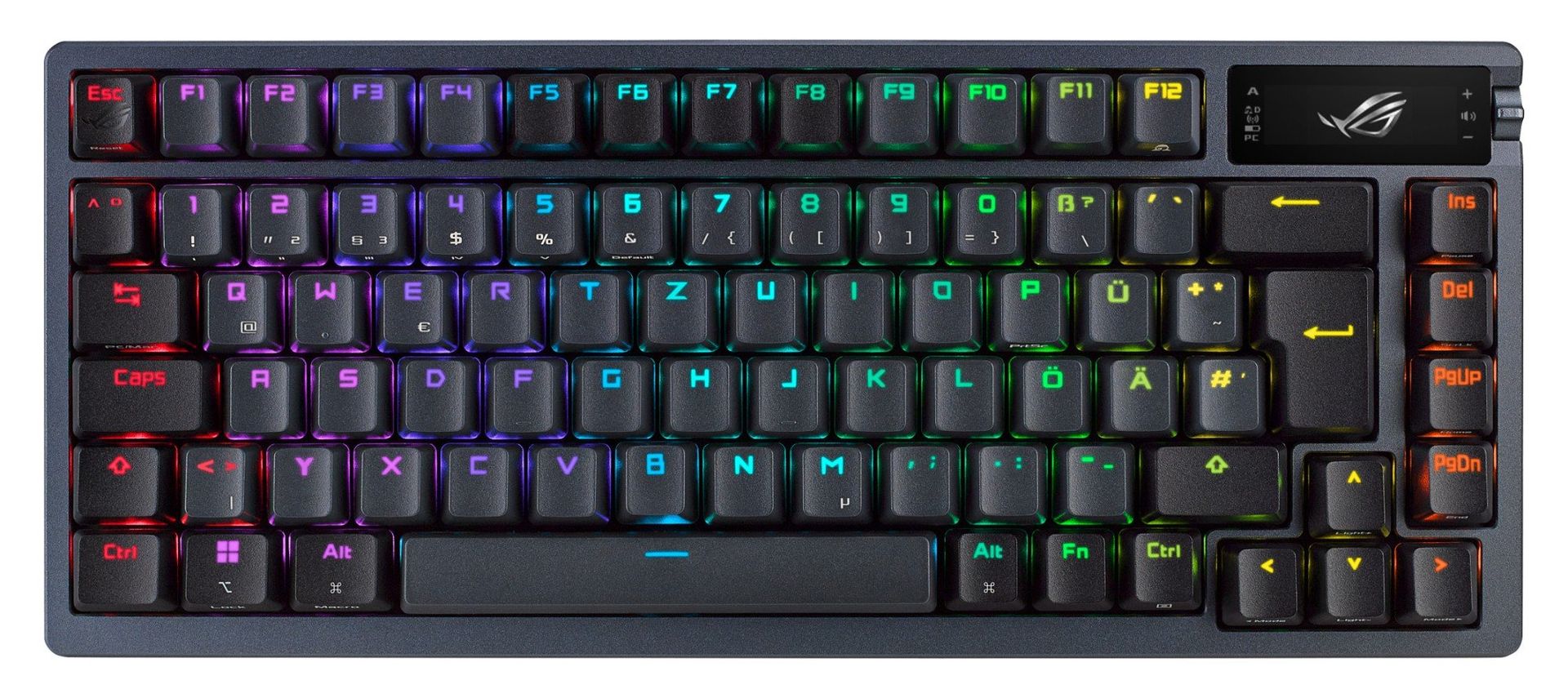ASUS ROG Azoth keyboard Gaming USB + RF Wireless + Bluetooth QWERTY US English Black - Image 1