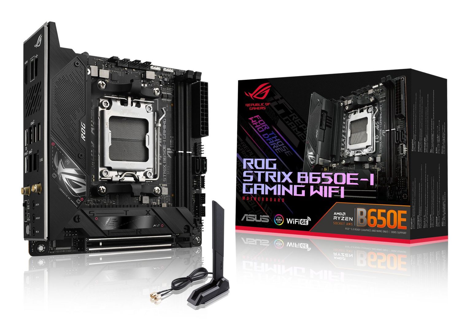 ASUS ROG STRIX B650E-I GAMING WIFI AMD B650 Socket AM5 mini ITX - Image 1