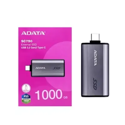 ADATA SC750 1 TB USB Type-C 3.2 Gen 2 (3.1 Gen 2) Black - Thumbnail 2