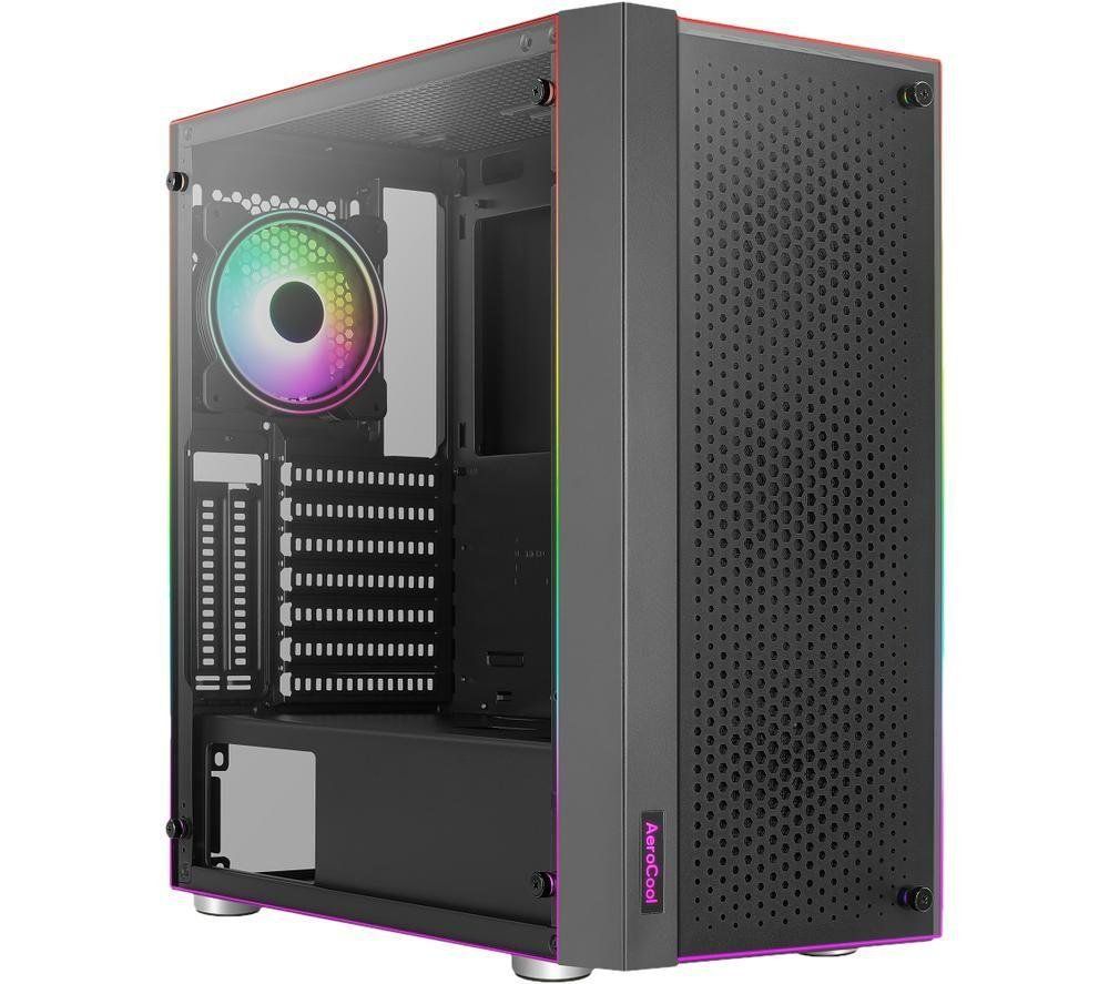 Aerocool Skribble ARGB Mid Tower Case - Black - Image 1