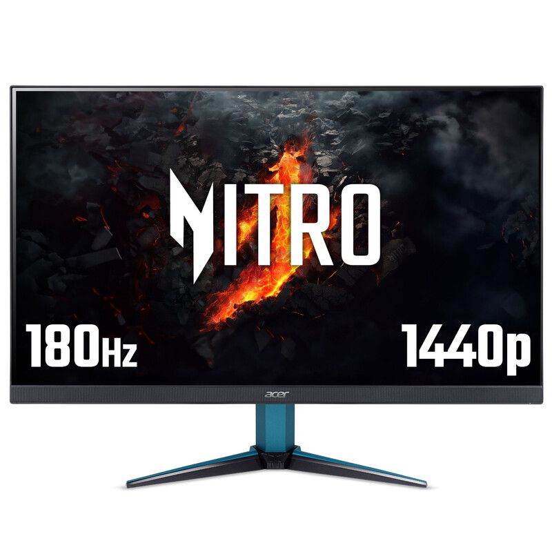 Acer NITRO VG2 Nitro VG272UV3 gaming monitor - 27" Quad HD 180Hz 0.5ms FreeSync Premium DisplayHDR 400 HDMI & DP - Image 1