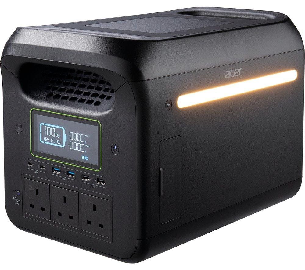 ACER APS322 1800 W Portable Power Station, Black - Image 1