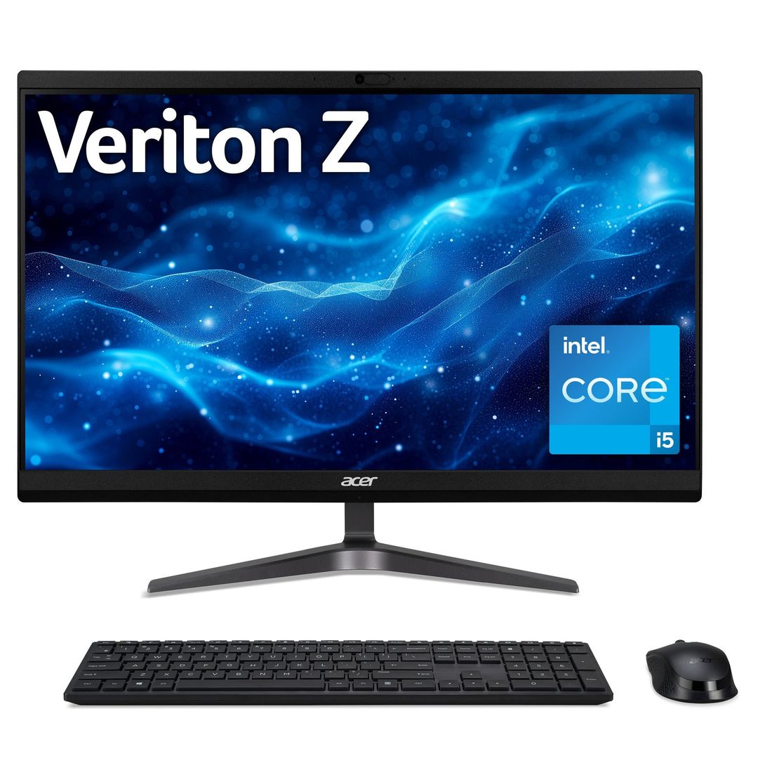 Acer Veriton Z VZ2592G All-In-One PC (Intel i5-1335U 16GB RAM 512GB SSD 23.8" Full HD Black) - Image 1