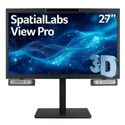 Acer SpatialLabs View Pro 27" (ASV27-2P) 27" 4K (3840x2160), 160Hz, 5ms, Glass-Free 3D Monitor - Thumbnail 2