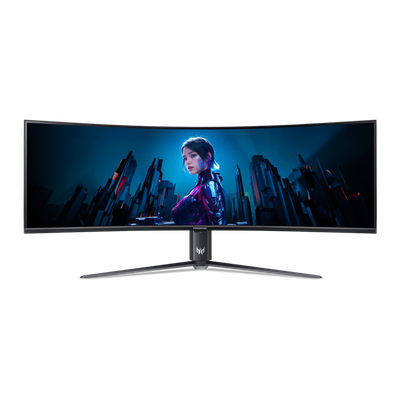 Acer Predator Z57 curved ultra-wide MiniLED gaming monitor - 57" 32:9 MiniLED 1000R curve Double 4K Ultra HD 240Hz 1ms AMD FreeSync Premium DisplayHDR 1000 HDMI DP &amp; USB-C - Thumbnail 2