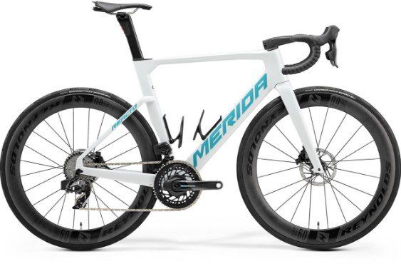 Merida Reacto 9000 Road Bike 2024 White/Teal - Thumbnail 2