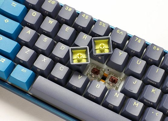 Ducky One3 Daybreak SF keyboard Gaming USB UK English Blue, Grey, Yellow