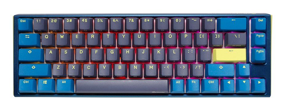 Ducky One3 Daybreak SF keyboard Gaming USB UK English Blue, Yellow, Grey - Image 1
