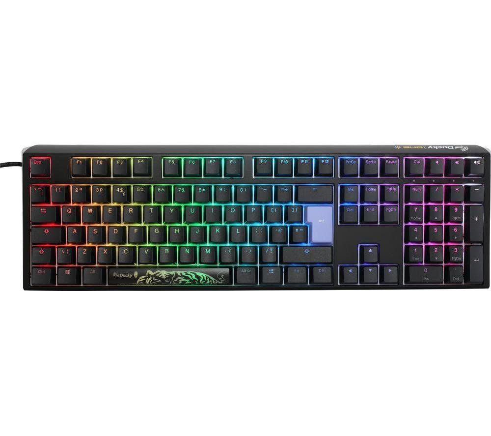 Ducky One3 Classic Full keyboard Gaming USB UK English Black, White - Image 1