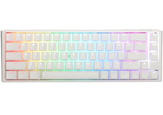 Ducky One3 Pure White SF keyboard Gaming USB UK English