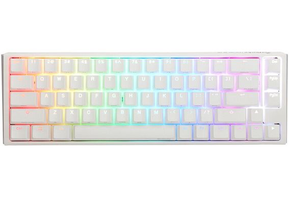 Ducky One3 Pure White SF keyboard Gaming USB UK English