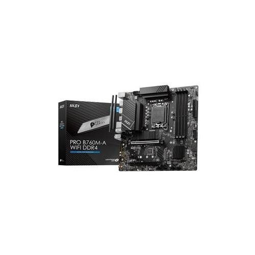 MSI PRO B760M-A WIFI DDR4 motherboard Intel B760 LGA 1700 micro ATX - Image 1