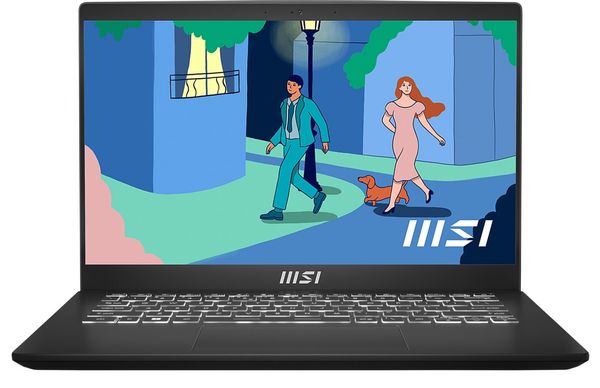 MSI Modern 14 C7M-074UK AMD Ryzen 5 7530U Laptop 35.6 cm (14") Full HD 8 GB DDR4-SDRAM 512 GB SSD Wi-Fi 6E (802.11ax) Windows 11 Home Black