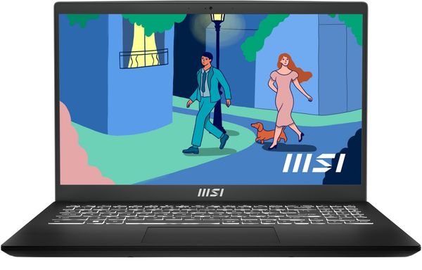 MSI Modern 15 B7M-085UK AMD Ryzen™ 5 7530U Laptop 39.6 cm (15.6") Full HD 8 GB DDR4-SDRAM 512 GB SSD Wi-Fi 6E (802.11ax) Windows 11 Home Black
