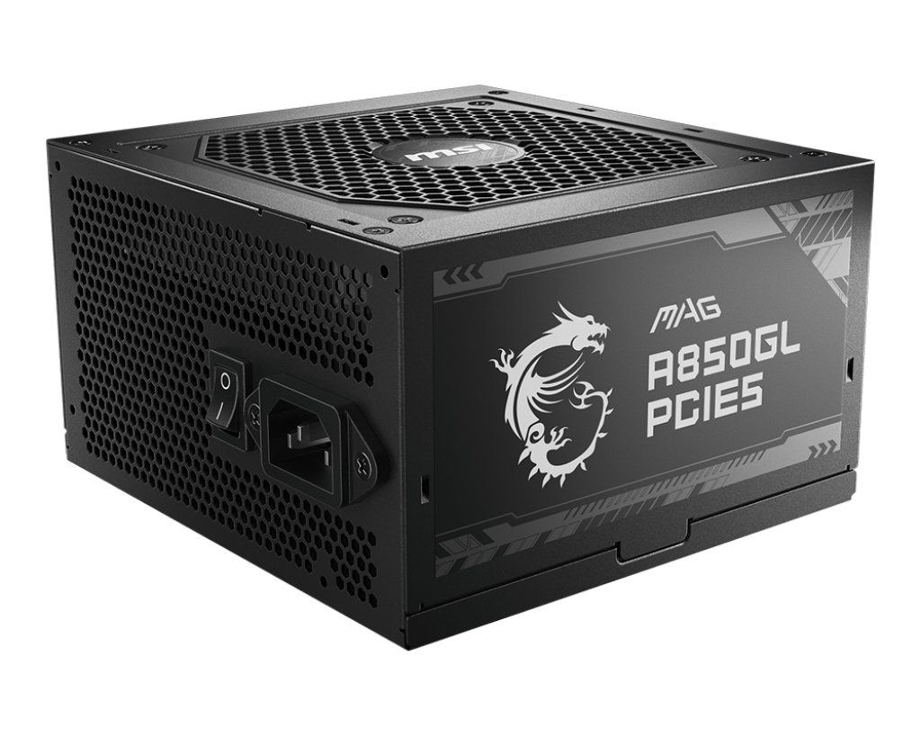 MSI MAG A850GL PCIE5 power supply unit 850 W 20+4 pin ATX ATX Black - Image 1