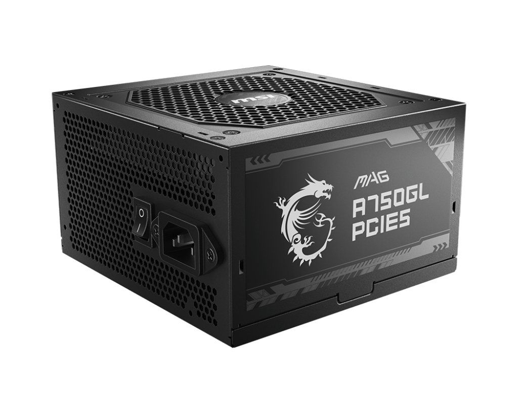 MSI MAG A750GL PCIE5 power supply unit 750 W 20+4 pin ATX ATX Black - Image 1
