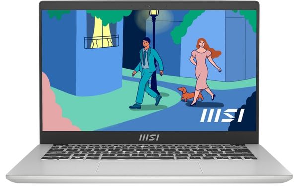 MSI Modern 14 C12M-638UK Intel® Core™ i5 i5-1235U Laptop 35.6 cm (14") Full HD 8 GB DDR4-SDRAM 512 GB SSD Wi-Fi 6 (802.11ax) Windows 11 Home Silver