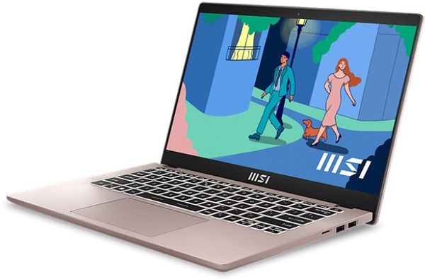 MSI Modern 14 C12M-640UK Intel® Core™ i5 i5-1155G7 Laptop 35.6 cm (14") Full HD 8 GB DDR4-SDRAM 512 GB SSD Wi-Fi 6 (802.11ax) Pink