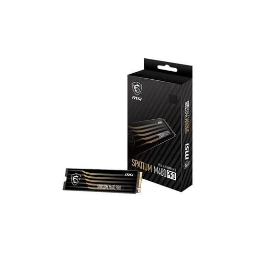 MSI Spatium M480 PRO PCIE 4.0 NVME M.2 2TB internal solid state drive PCI Express 4.0 3D NAND - Image 1