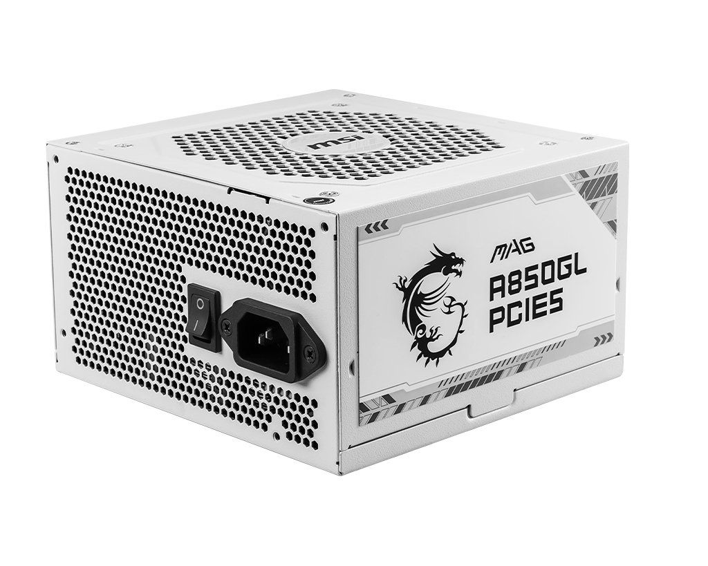 MSI MAG A850GL PCIE5 WHITE power supply unit 850 W 20+4 pin ATX ATX - Image 1