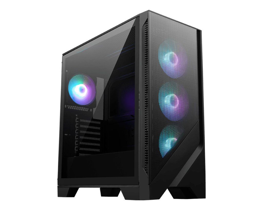 MSI MAG Forge 320R AIRFLOW Micro Tower Black, Transparent - Image 1